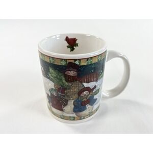 Vtg Certified International Susan Winget Magic of Christmas Snowman Mug Ceramic
